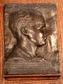 Charles McKim, architect bronze relief by Augustus Saint-Gaudens at National Portrait Gallery. Washington, DC.