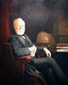 Andrew Carnegie, philanthropist portrait by unknown at National Portrait Gallery. Washington, DC.