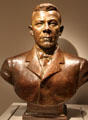 Booker T. Washington bronze bust by Richmond Barthé at National Portrait Gallery. Washington, DC.