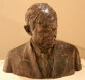Will Rogers bronze bust by Jo Davidson at National Portrait Gallery. Washington, DC.