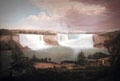General View of the Falls of Niagara painting by Alvan Fisher at Smithsonian American Art Museum. Washington, DC.