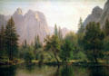 Cathedral Rocks, Yosemite Valley painting by Albert Bierstadt at Smithsonian American Art Museum. Washington, DC.