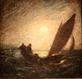 With Sloping Mast & Dipping Prow painting by Albert Pinkham Ryder at Smithsonian American Art Museum. Washington, DC.
