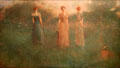 In the Garden painting by Thomas Wilmer Dewing at Smithsonian American Art Museum. Washington, DC.