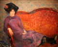 The Purple Dress painting by William J. Glackens at Smithsonian American Art Museum. Washington, DC.