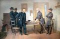 Lee Surrendering to Grant at Appomattox painting by Alonzon Chappel at Smithsonian American Art Museum. Washington, DC.