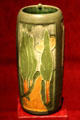 Glazed earthenware vase by Grueby Pottery, Boston, MA at Smithsonian American Art Museum. Washington, DC.