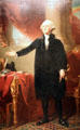 George Washington portrait by Gilbert Stuart at National Portrait Gallery. Washington, DC.