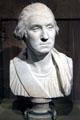 George Washington plaster bust by Jean-Antoine Houdon at National Portrait Gallery. Washington, DC.