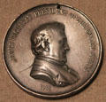 James Buchanan silver medal by Salathiel Ellis at National Portrait Gallery. Washington, DC.