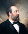 James A. Garfield portrait by Ole Peter Hansen Balling at National Portrait Gallery. Washington, DC.