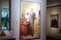Gallery of recent Presidential paintings at National Portrait Gallery. Washington, DC.