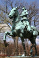 Statue of Joan of Arc in Meridian Hill Park. Washington, DC.