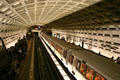 Metro underground station. Washington, DC.