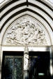 National Cathedral portal. Washington, DC.