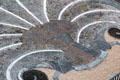 Pebble Garden mosaic pattern at Dumbarton Oaks. Washington, DC.