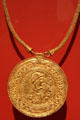 Early Byzantine gold pendant at Dumbarton Oaks Museum. Washington, DC.
