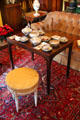 Parlour at Tudor Place with tea table which belonged to Martha Washington. Washington, DC.