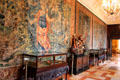 Great gallery lined with Flemish tapestries & art objects at Anderson House Museum. Washington, DC.