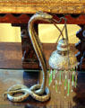 Lamp in form of snake with electric wire serving as snake tongue at Woodrow Wilson House. Washington, DC.