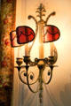 Wall sconces in shape of lyre at Woodrow Wilson House. Washington, DC.