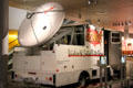 Satellite dish news truck at Newseum. Washington, DC.