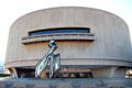 Facade of Hirshhorn Museum with balcony which faces the National Mall. Washington, DC.