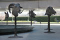 Circle of Animals / Zodiac Heads sculpture by Ai Weiwei in courtyard of Hirshhorn Museum. Washington, DC.