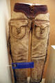 Chaps worn by Theodore Roosevelt on his Dakota Territory ranch at National Museum of American History. Washington, DC.