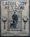 Laddie Boy He's Gone sheet music mourns Warren G. Harding at National Museum of American History. Washington, DC.