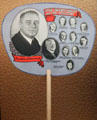 Franklin D. Roosevelt & Cabinet paper fan at National Museum of American History. Washington, DC.