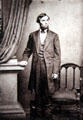 Photo of Abraham Lincoln Thomas LeMere of Mathew Brady Studio at Smithsonian Castle. Washington, DC.