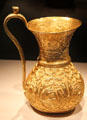 Gold Buyid ewer from Iran at Smithsonian Arthur M. Sackler Gallery. Washington, DC.