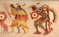 Native dancers detail of Ceremonial Dance mural by Stephen Mopope at Interior Department. Washington, DC.