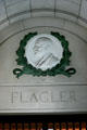 Medallion of Henry Flagler over his tomb in Memorial Presbyterian Church. St Augustine, FL.