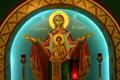 Alter painting in Saint Photios Greek Orthodox National Shrine. St Augustine, FL.