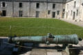 Antique cannon in courtyard of Castillo de San Marcos. St Augustine, FL.