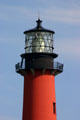 Jupiter Inlet Lighthouse distinctive black & red day identification colors. FL