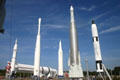 Rocket garden of at Kennedy Space Center. FL.