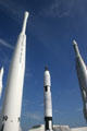 Historic rockets at Kennedy Space Center. FL.