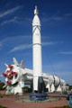 Juno I which combined Redstone + Jupiter + fourth stage to orbit Explorer I on Jan. 31, 1958 at Kennedy Space Center. FL.