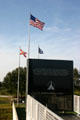 Flags of Astronaut Memorial at Kennedy Space Center. FL.