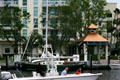 Pleasure craft on the New River. Fort Lauderdale, FL.