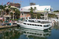 Island Lady sightseeing boat at Bayside Market. Miami, FL.