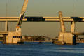 Road & railroad lift bridges to Port of Miami. Miami, FL