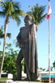 Statue of Simon Bolivar, liberator of South America, in Bayfront Park. Miami, FL.