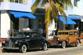 Classic cars in front of Park Central Hotel. Miami Beach, FL.
