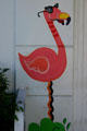 Flamingo with sunglasses painted on home. Miami Beach, FL.