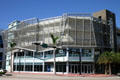Modern office & parking structure at Collins & 5th Av. Miami Beach, FL.
