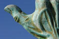 Detail of sculpted thumb of Holocaust Memorial. Miami Beach, FL.